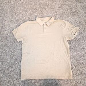 Primark Men's Beige Polo Shirt Size XL